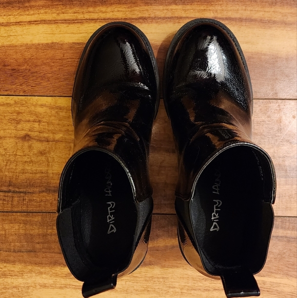 Dirty Laundry Patent Black Lido Boots - Picture 2 of 5